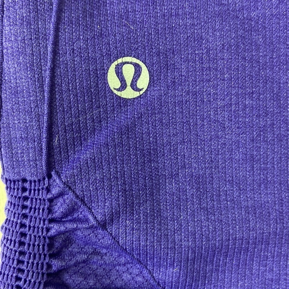 Lululemon Purple Ebb & Flow Cropped Leggings Yoga Pants 6 - Picture 5 of 7